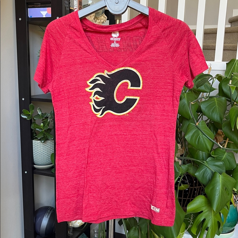 CCM Monahan Calgary Flames Red NHL T-Shirt